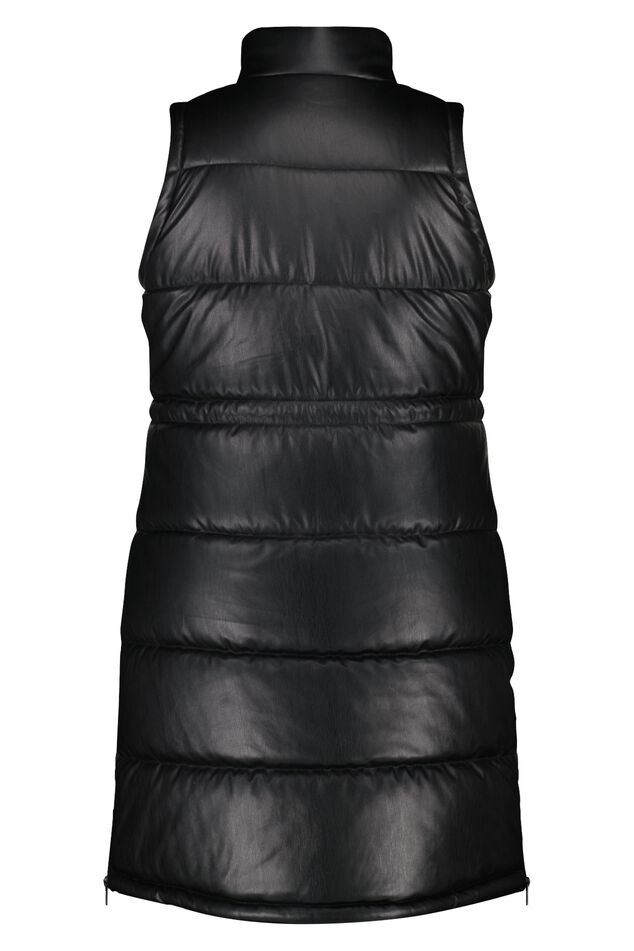 Chaleco acolchado de cuero vegano image number 2