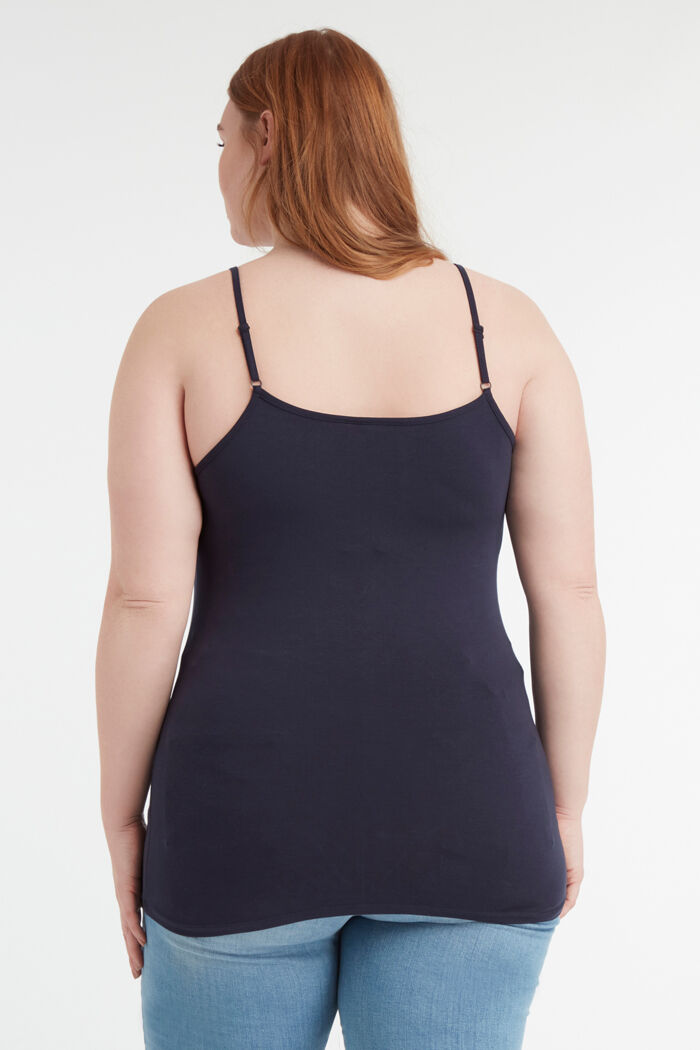 Camisola de algod&oacute;n con tirantes finos image number 5