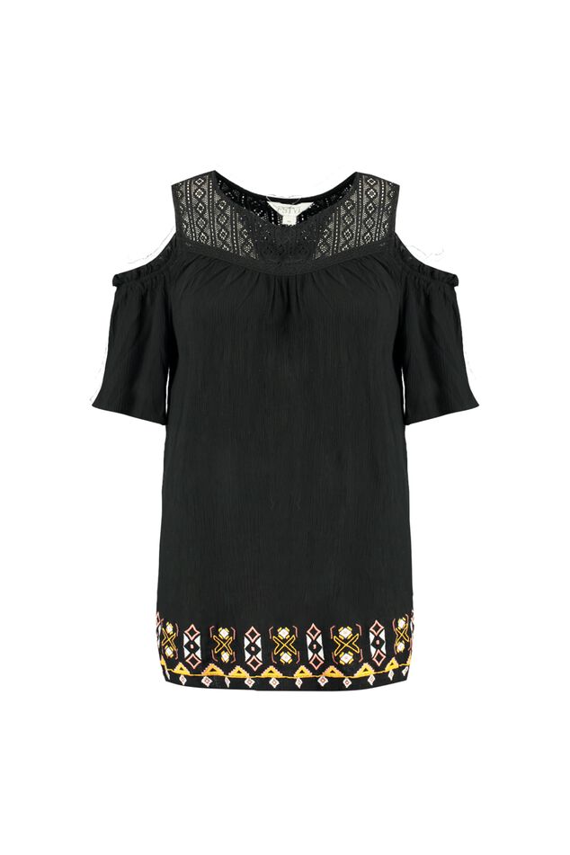 Blusa con los hombros al aire image number 1