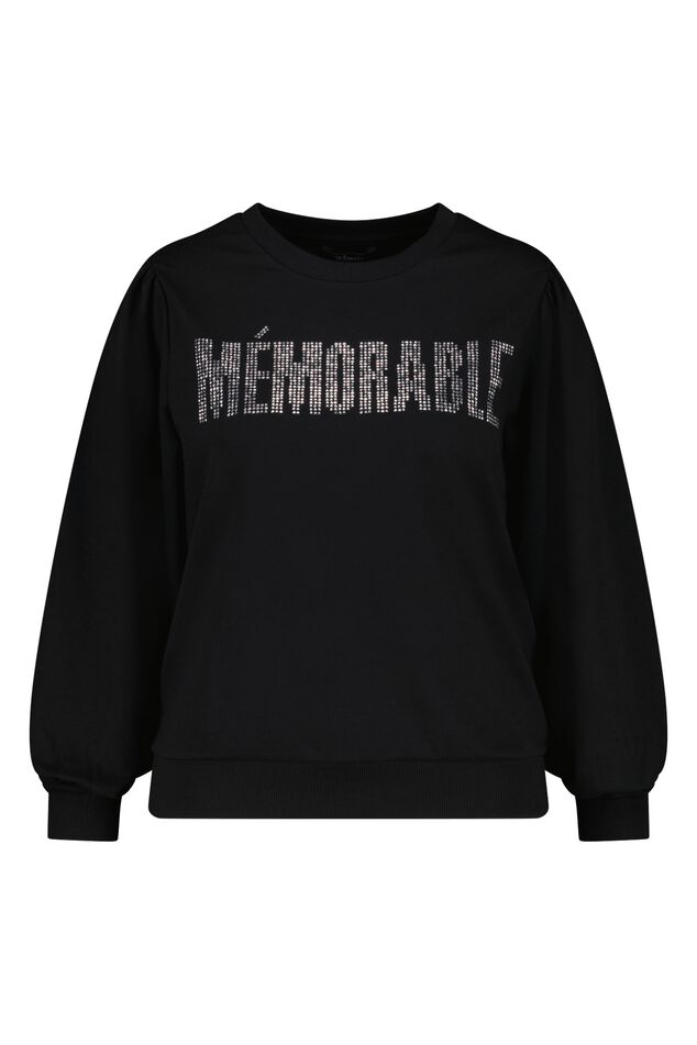 Suéter de corte holgado con la palabra «Memorable» image number 1