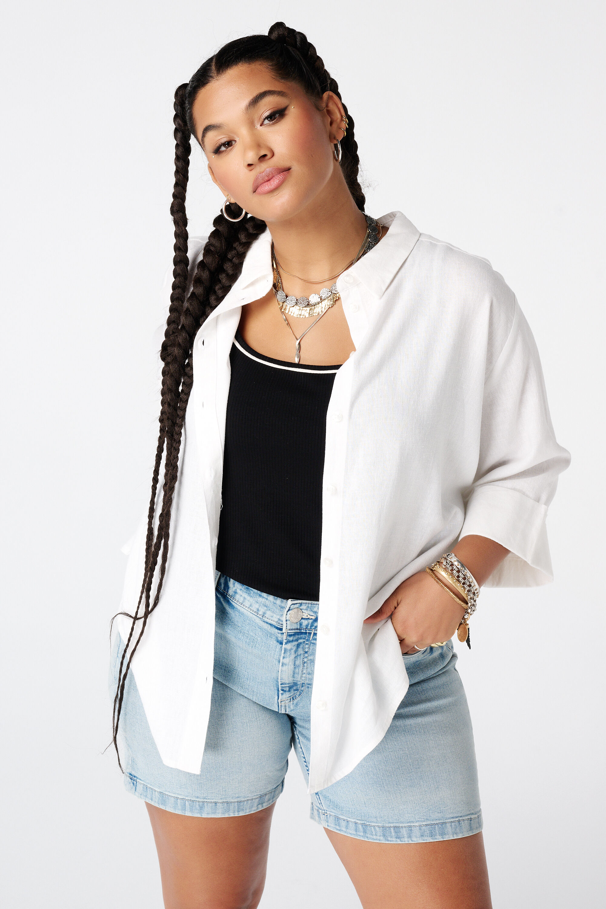 Blusa de lino