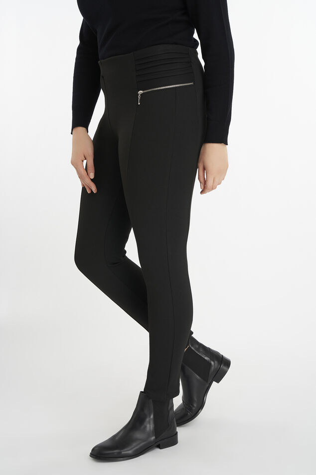 Tregging con cremalleras de adorno image number 4