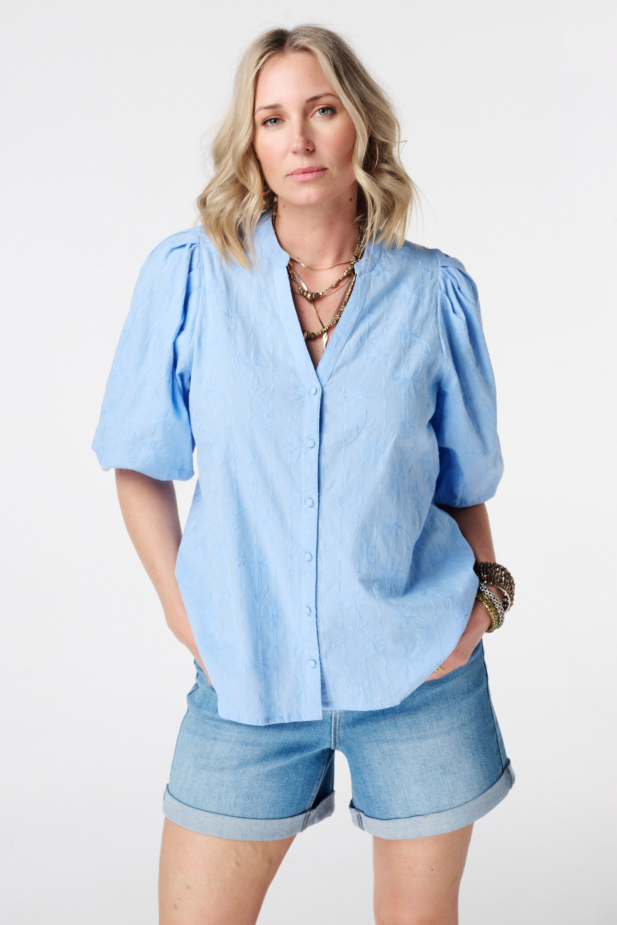 Blusa de manga corta