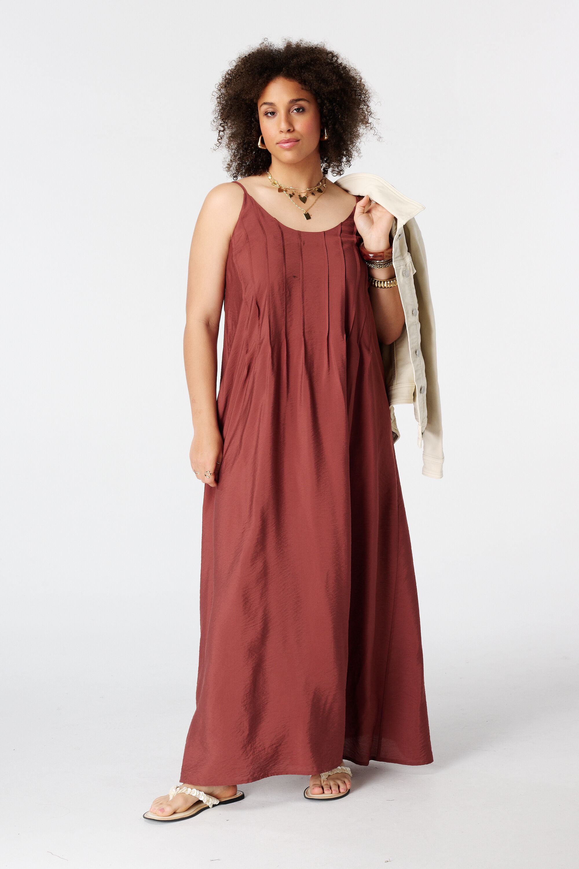 Vestido maxi sin mangas