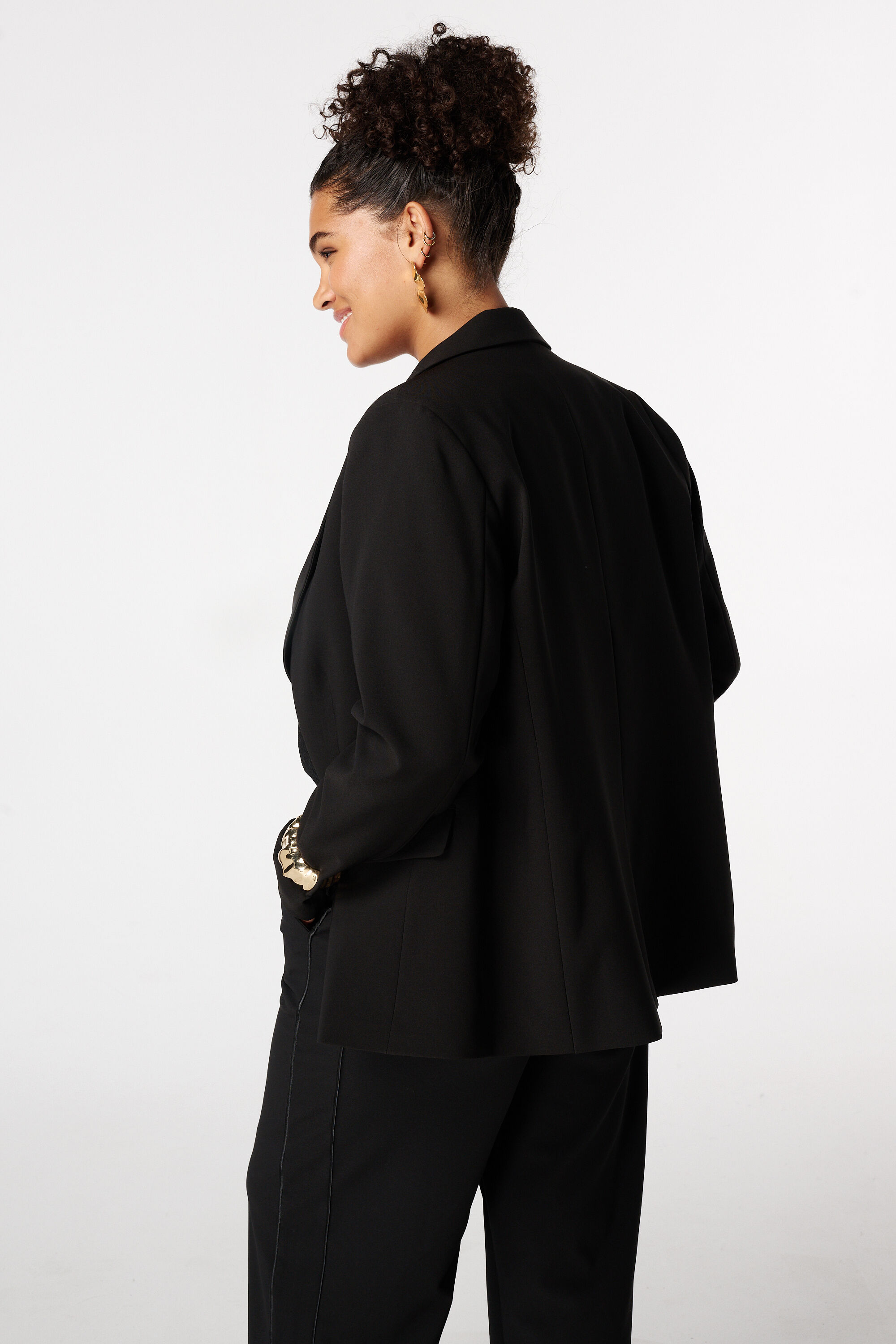 Blazer con cierre de un bot&oacute;n image number 3