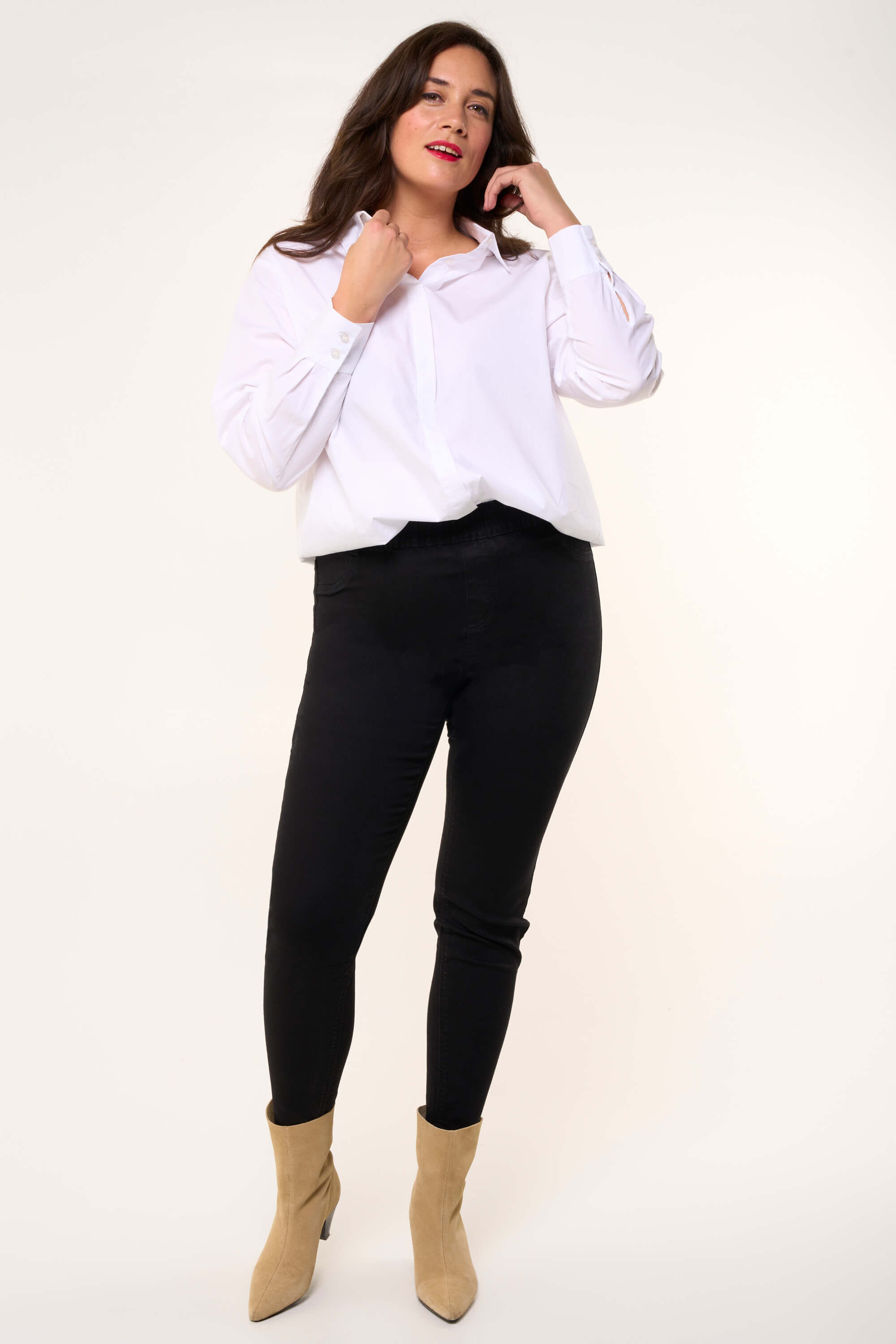 Tregging ajustado de corte 30 POPPY image number 6