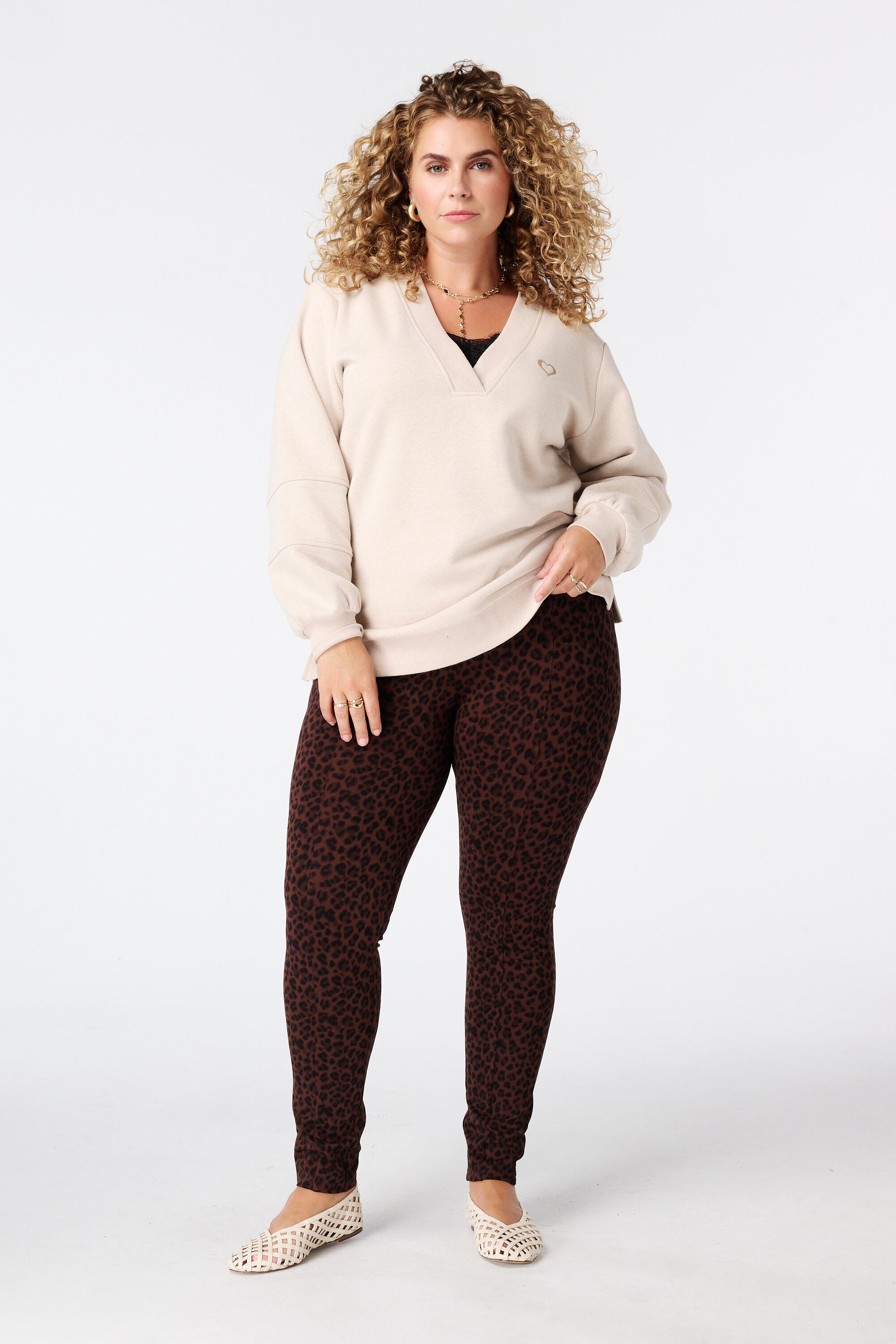 Leggings con estampado animal