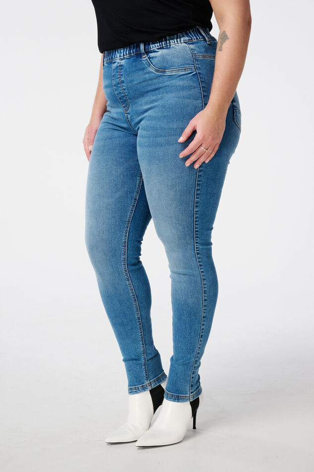 Treggings con aspecto denim image number 5