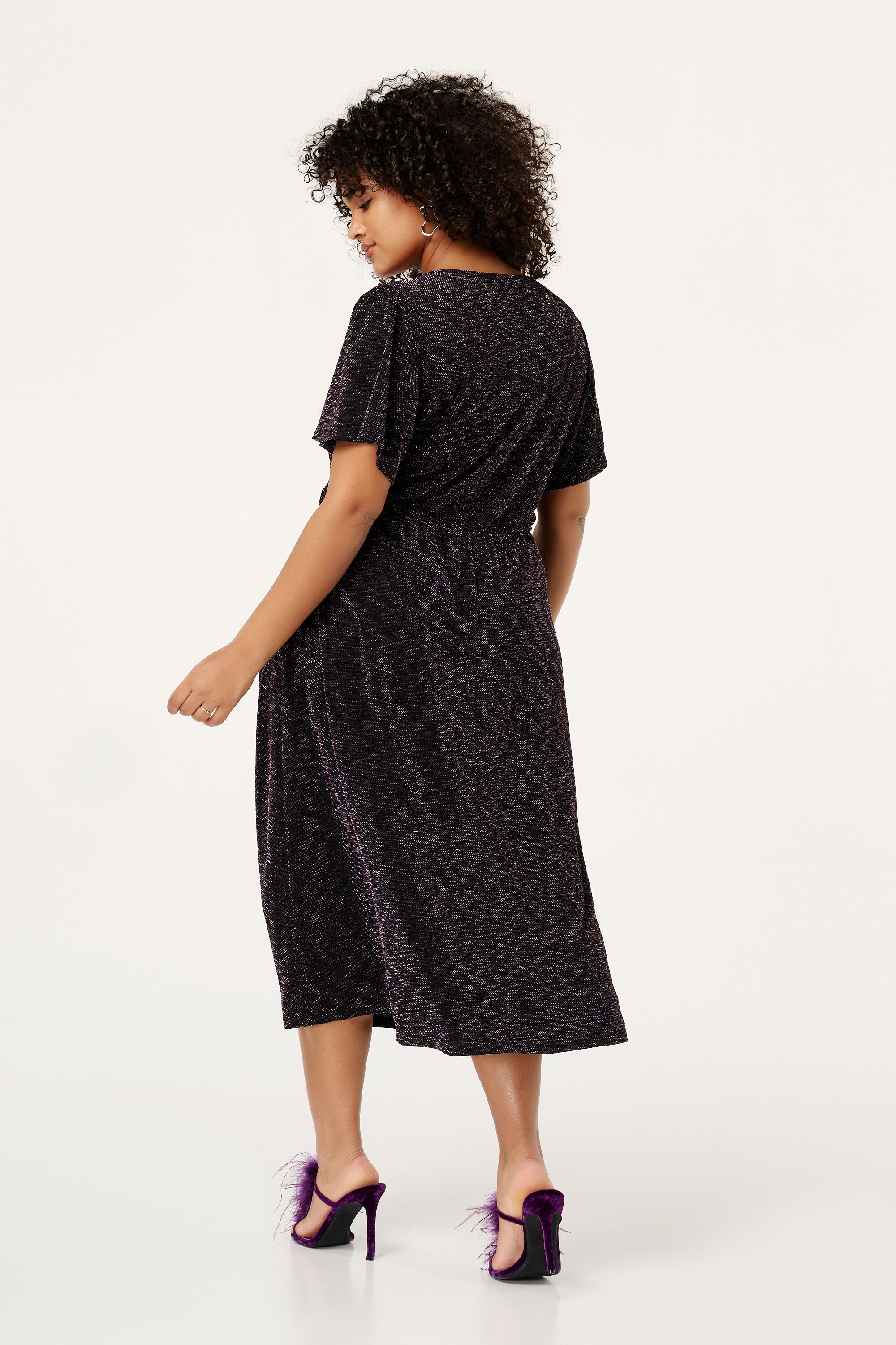 Vestido midi con estampado image number 3