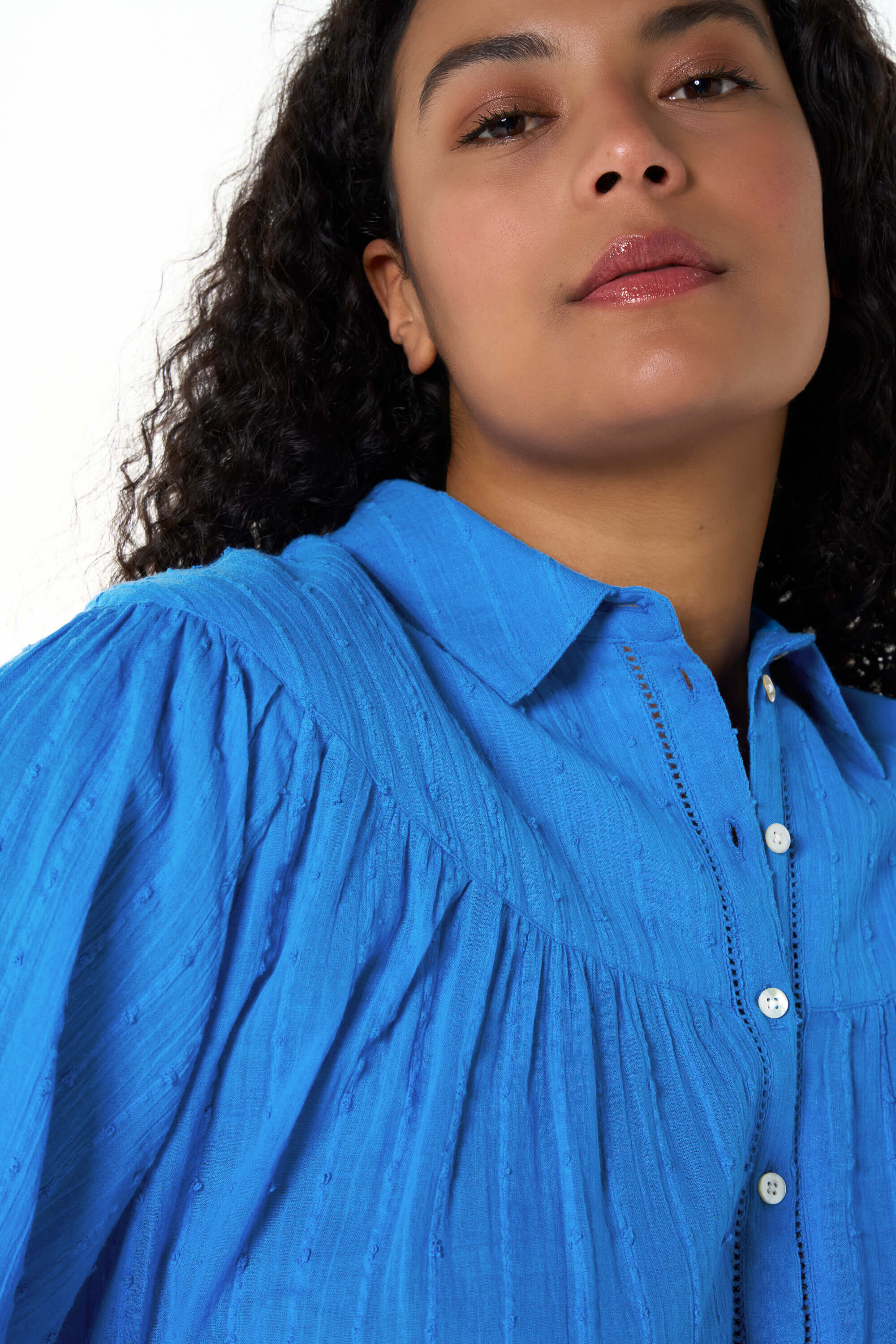 Blusa con manga globo image number 4