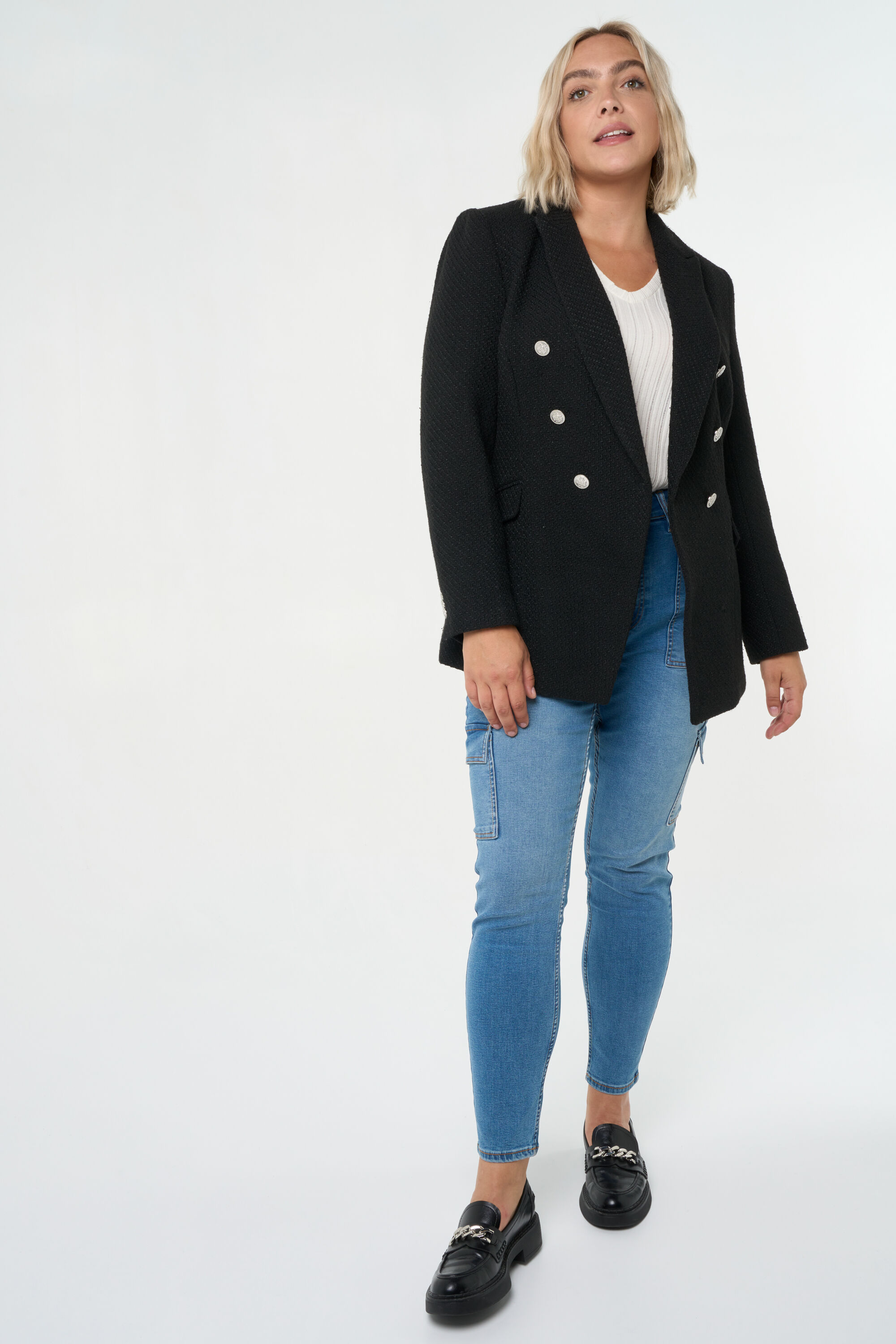 Blazer de tweed image number 7