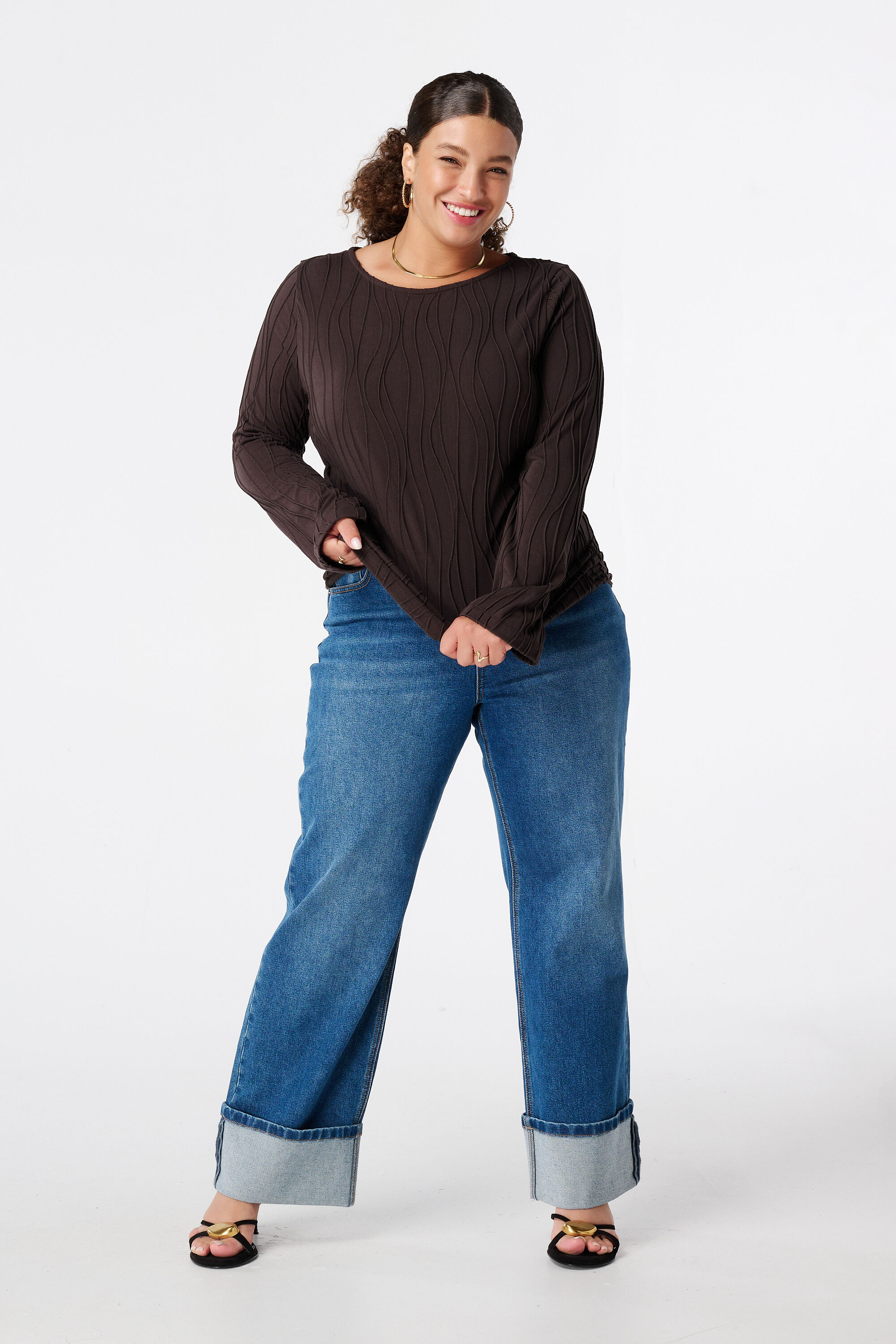 Camiseta ajustada de manga larga image number 5