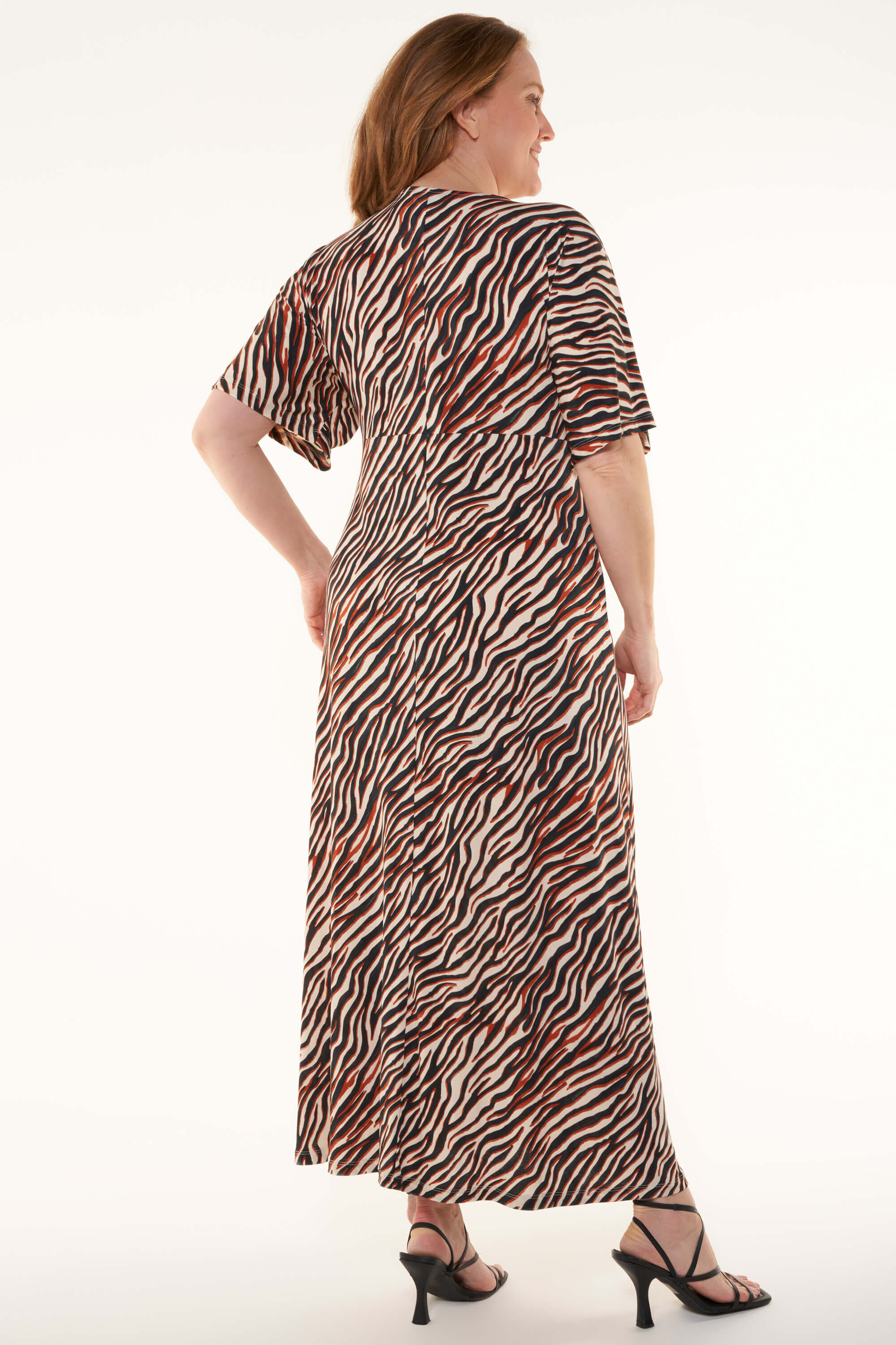 Vestido largo con detalle retorcido  image number 3