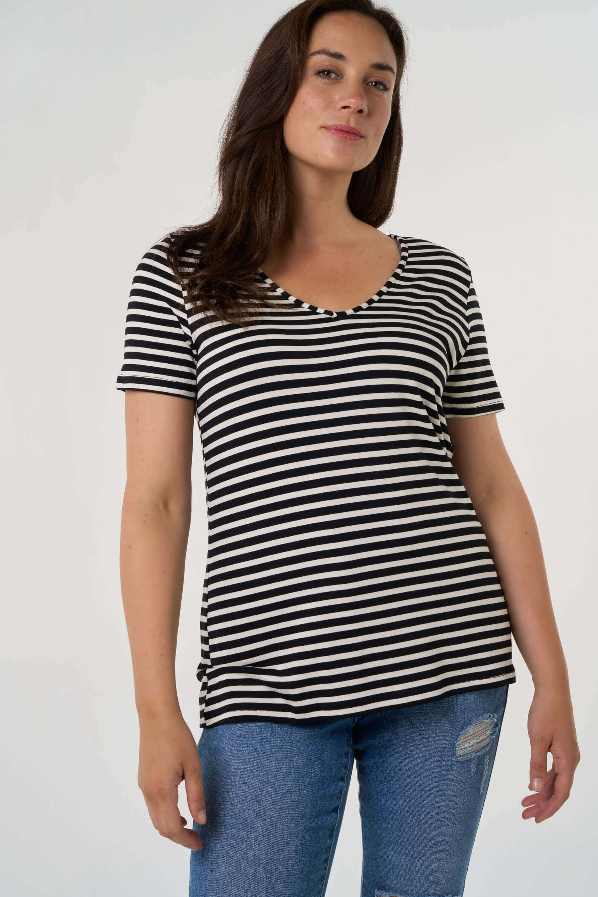 Top con rayas image number 6