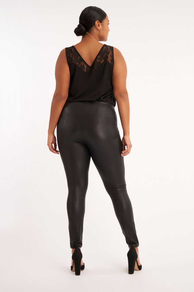 Leggings de cuero sintético image number 3