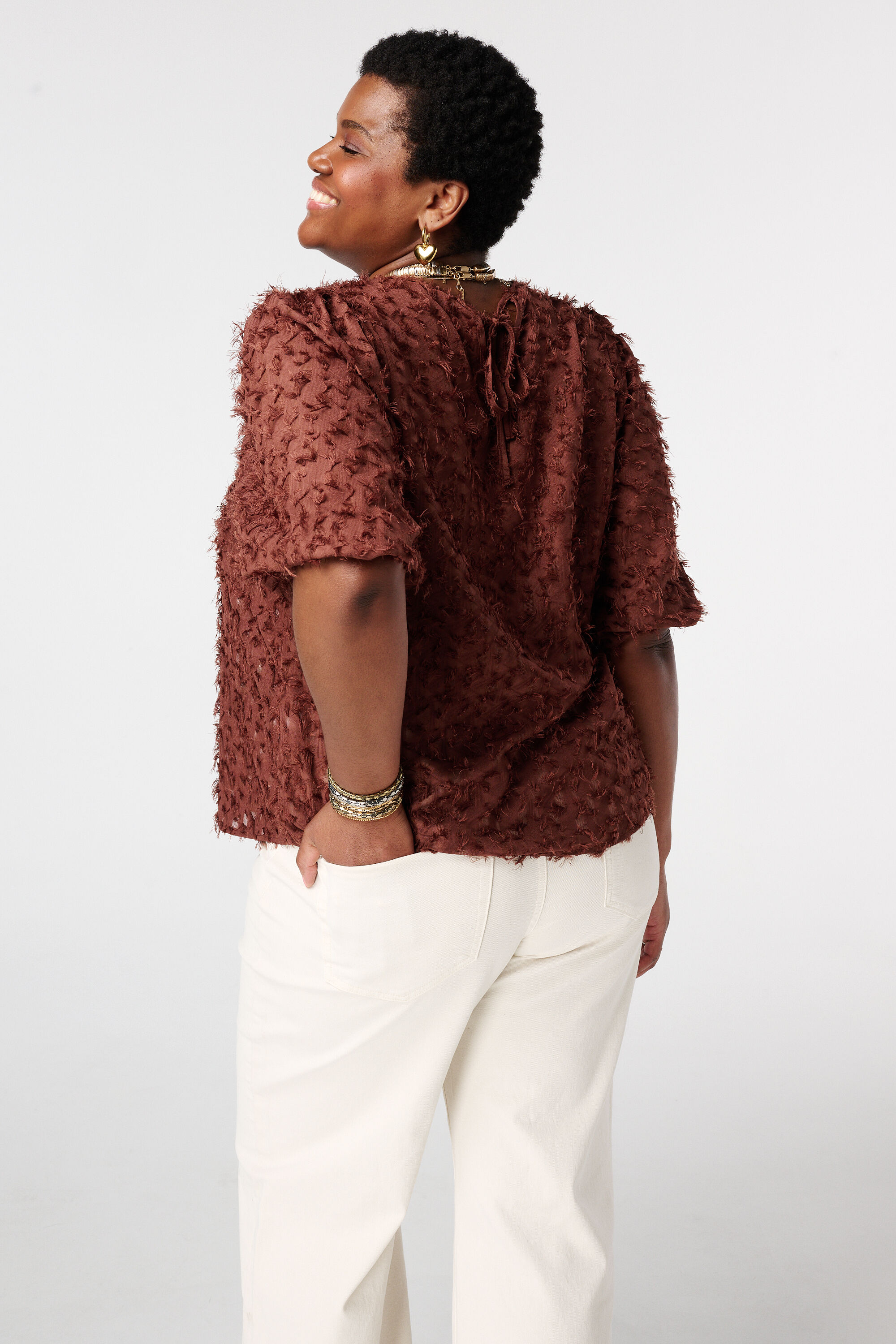 Blusa con textura image number 3