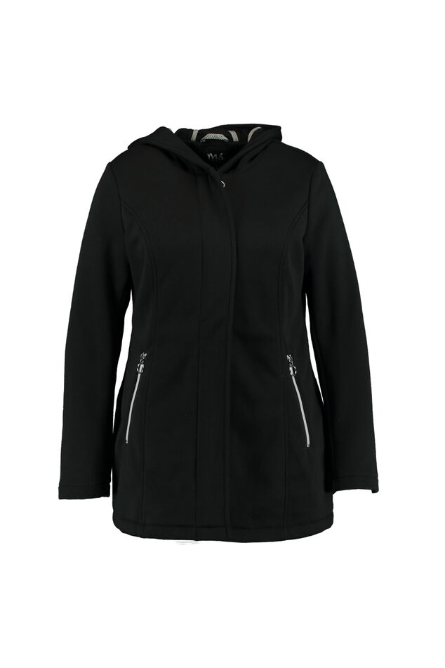 Chaqueta de tejido jersey con capucha image number 1
