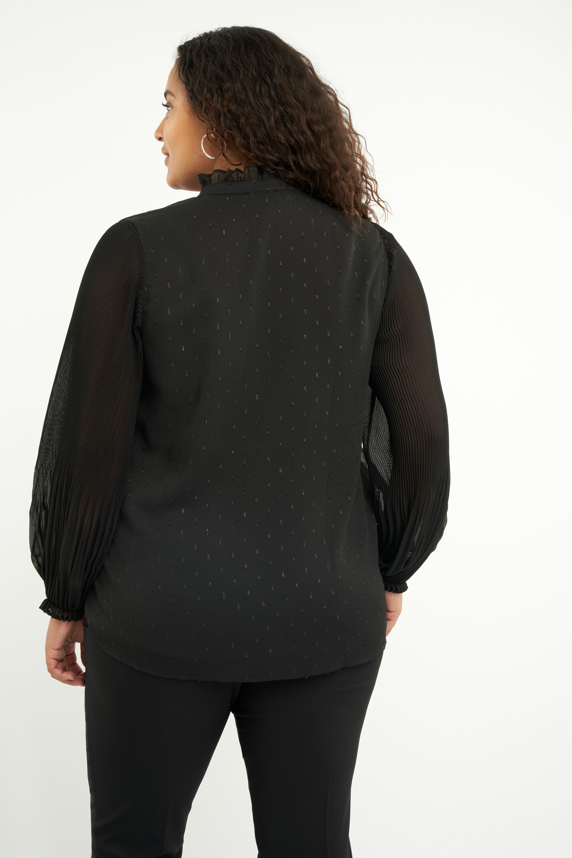 Blusa con mangas plisadas image number 4