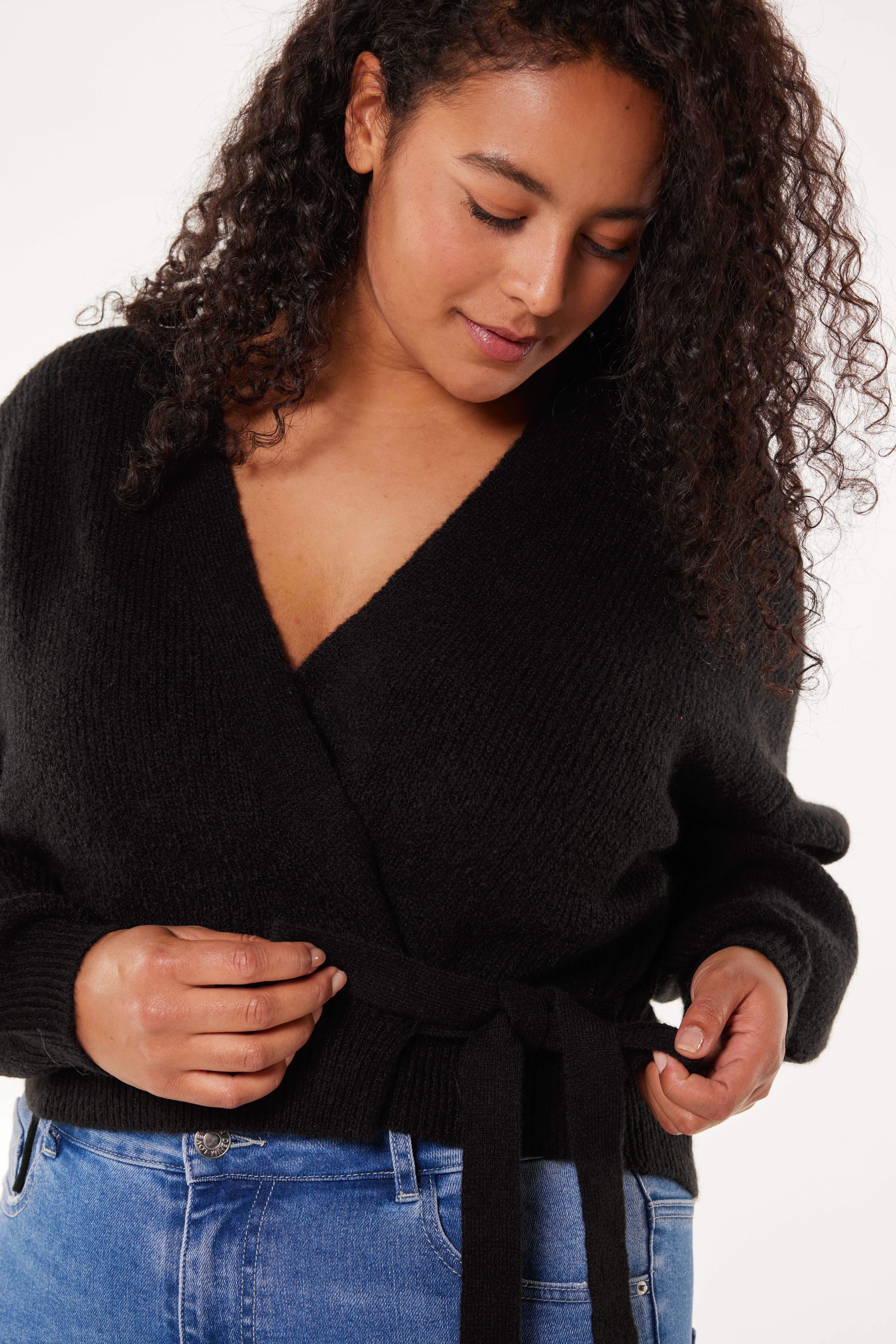 C&aacute;rdigan cruzado de punto   image number 4