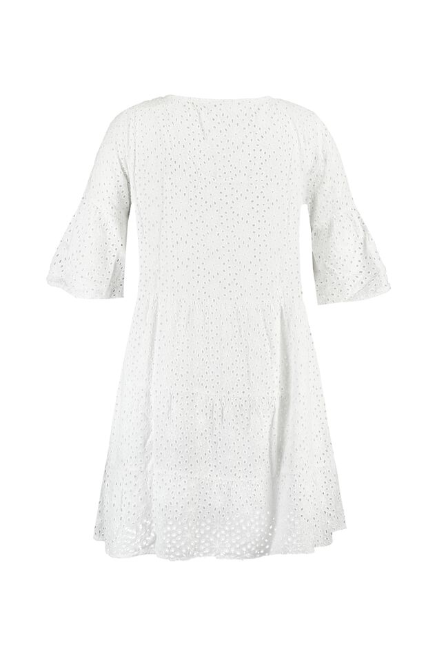 Vestido tipo túnica con broderie image number 2