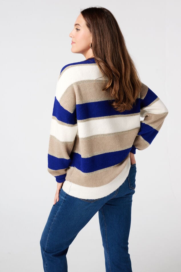 Jersey a rayas con lurex image number 3