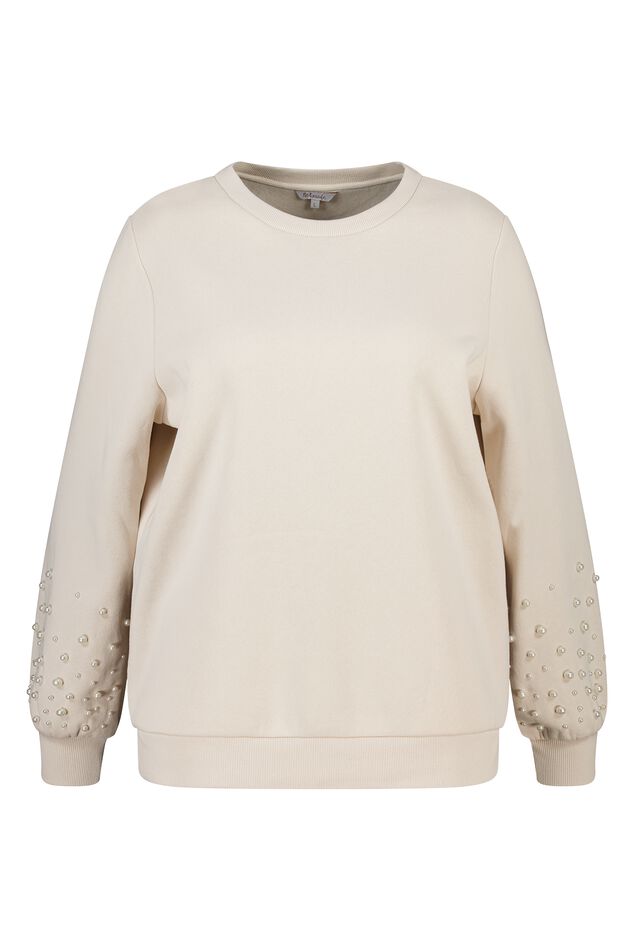 Jersey con detalle de perlas image number 1