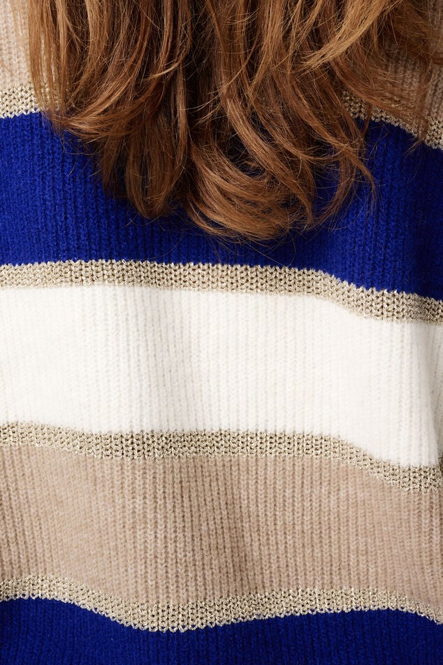 Jersey a rayas con lurex image number 6