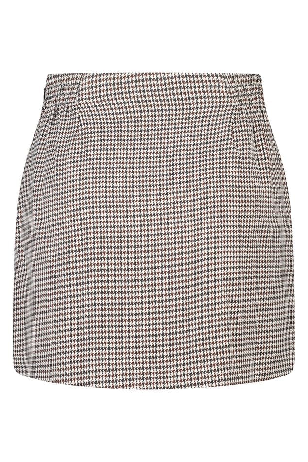 Falda a cuadros con look cruzado  image number 2