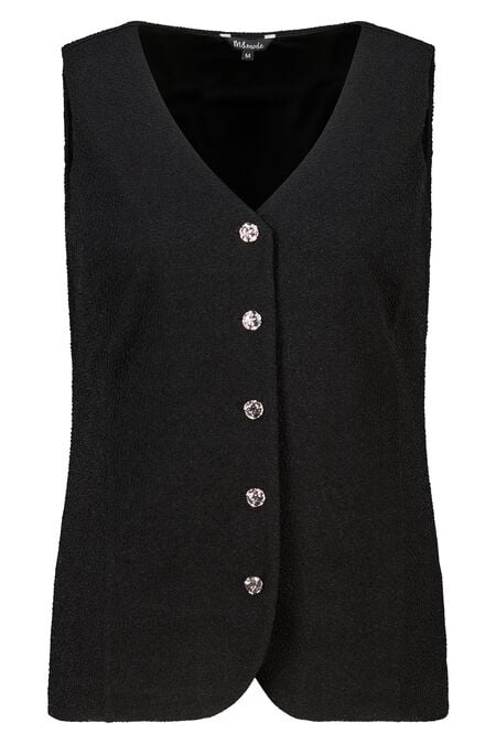 Chaleco con botones y lurex