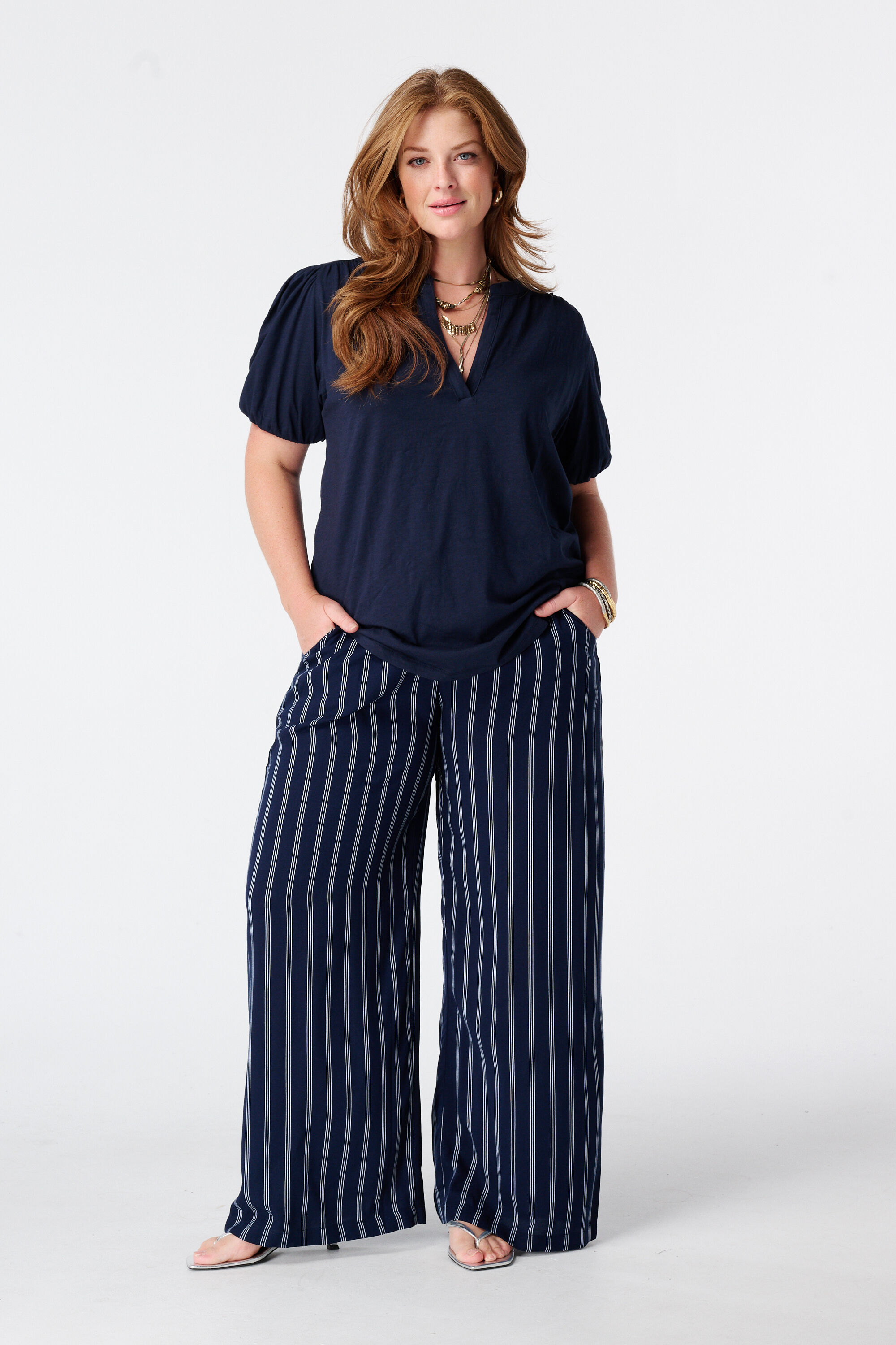 Pantal&oacute;n wide leg con estampado