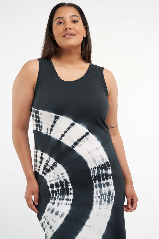 Vestido con estampado tie-dye image number 6