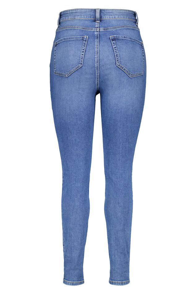 Vaqueros pitillo de cintura alta CHERRY image number 2