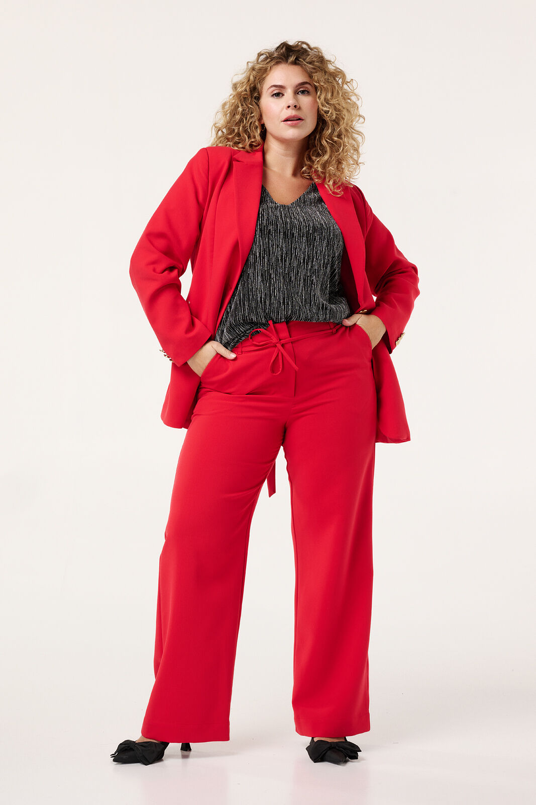 Pantalones de pernera ancha image number 3