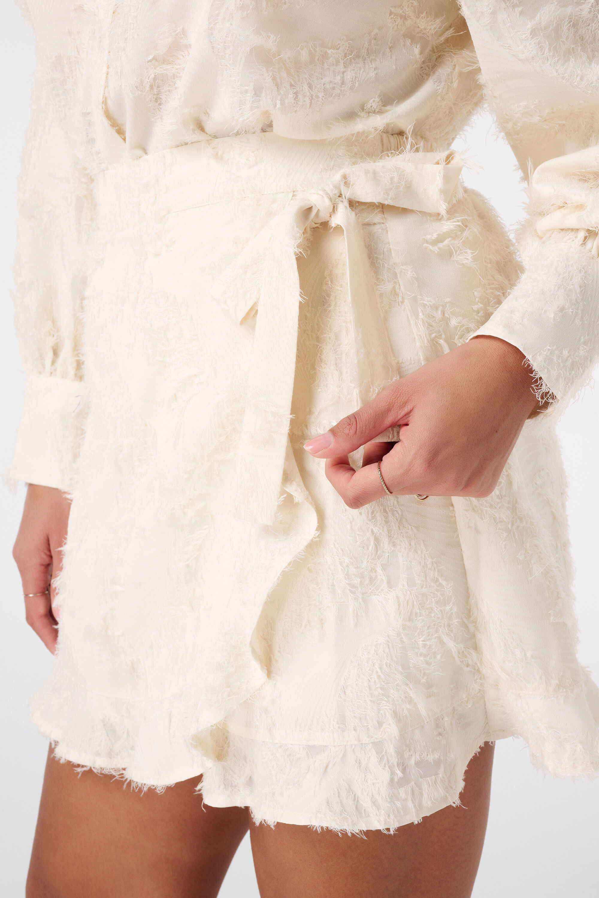 Skort con efecto cruzado image number 4