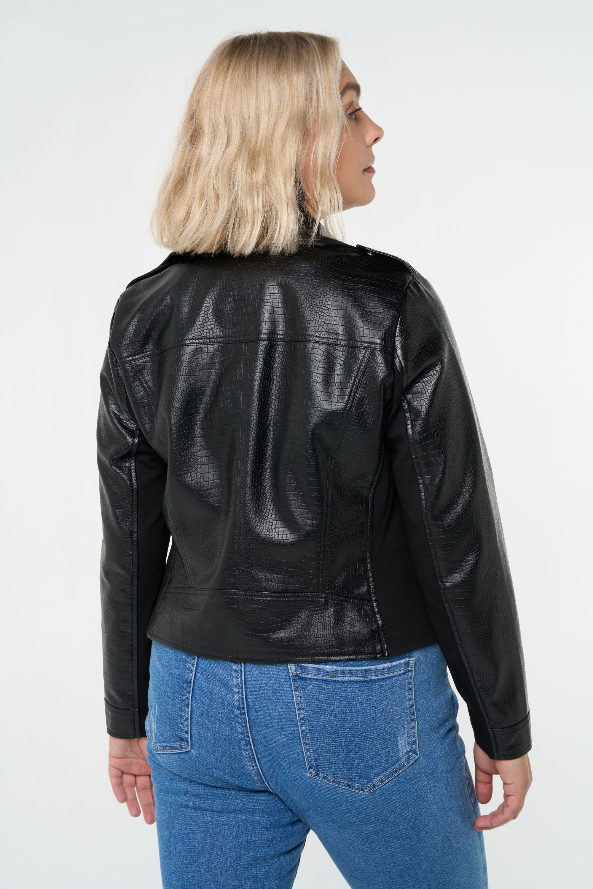 Cazadora biker de cocodrilo image number 4