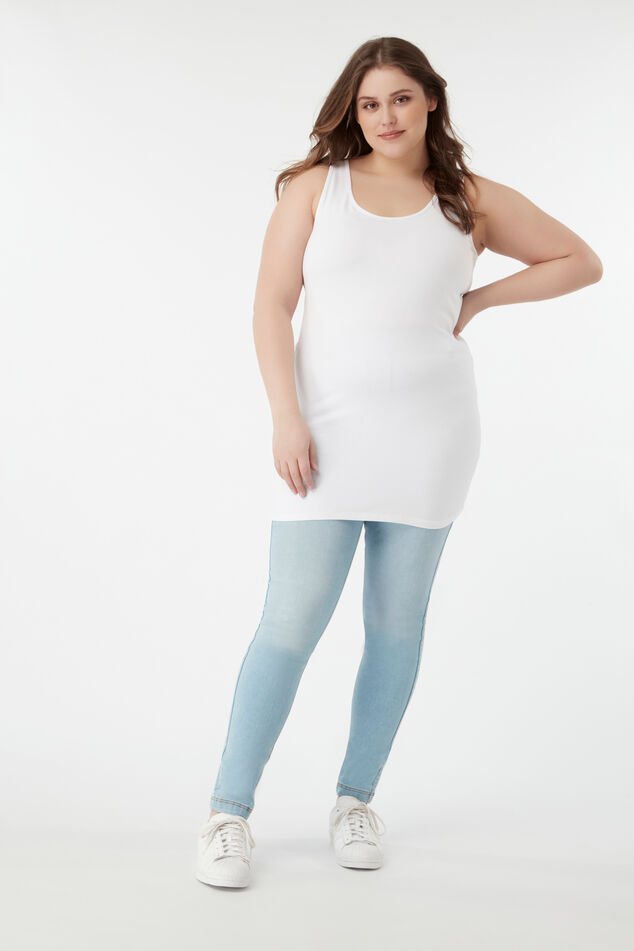 Camisola larga de algodón image number 5