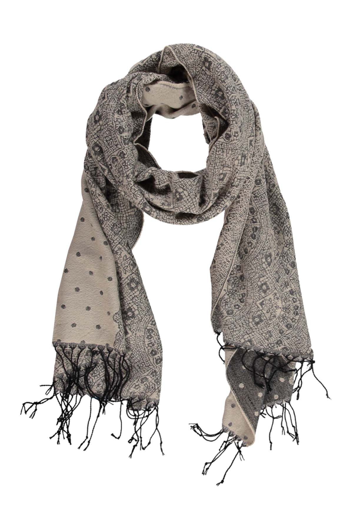 Bufanda con estampado de cuadros image number 1