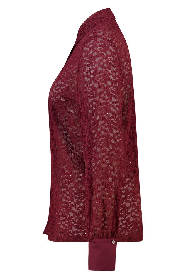 Top con encaje y lentejuelas image number 2