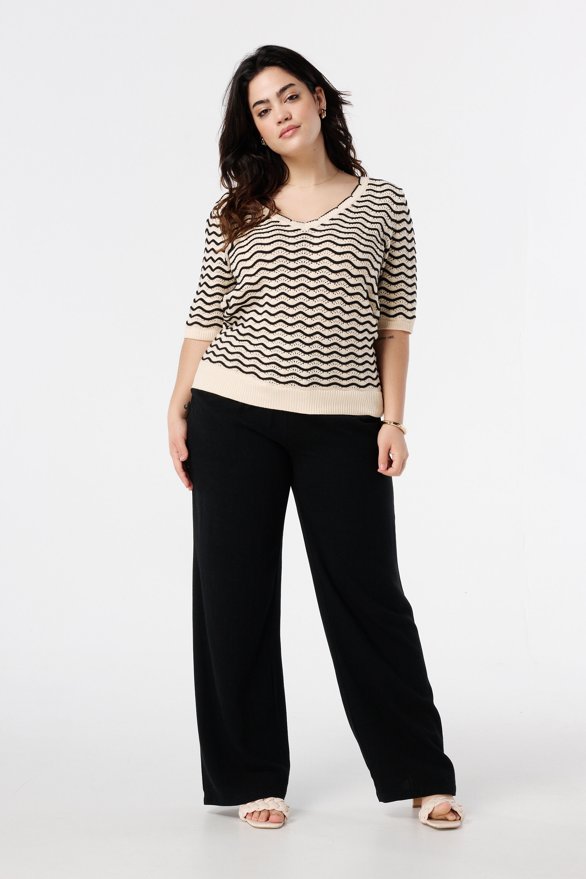 Su&eacute;ter de punto con rayas image number 5