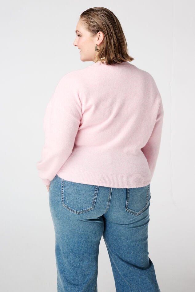 Cárdigan cruzado con cinturón de lazo image number 1