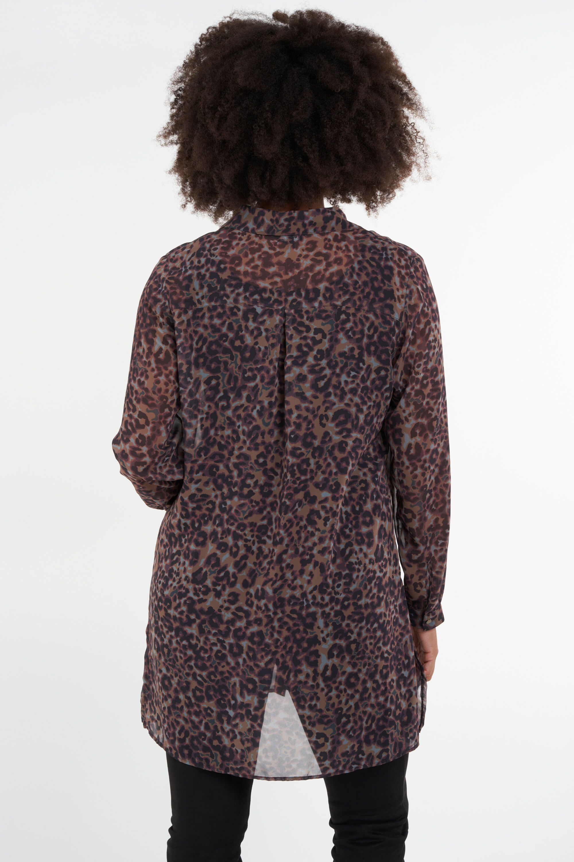 Blusa larga con estampado. image number 5