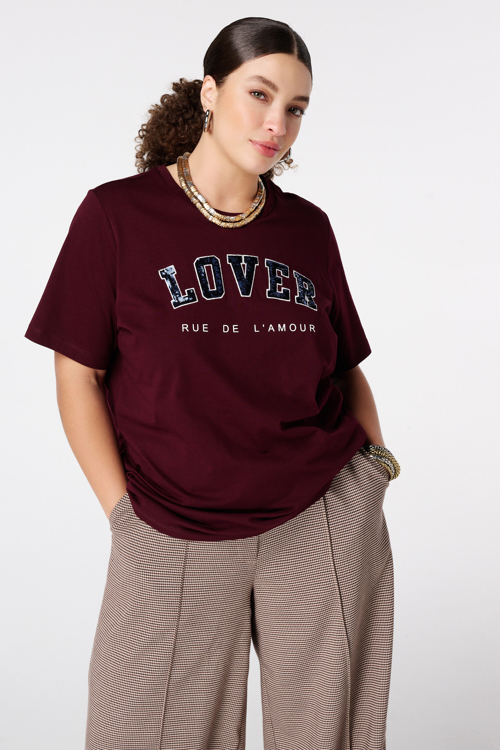 Camiseta con lentejuelas 