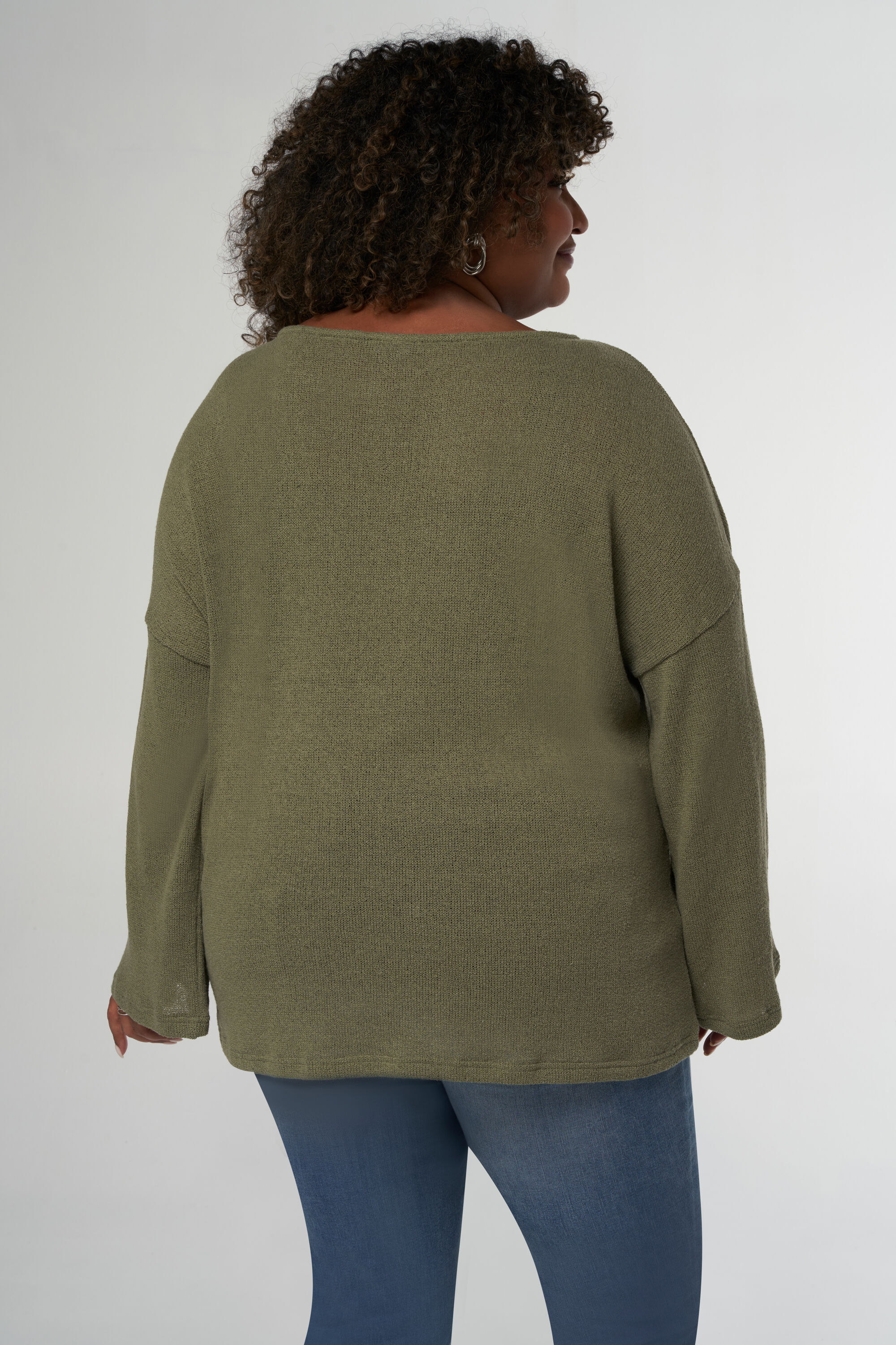 Top con manga larga acampanada image number 3