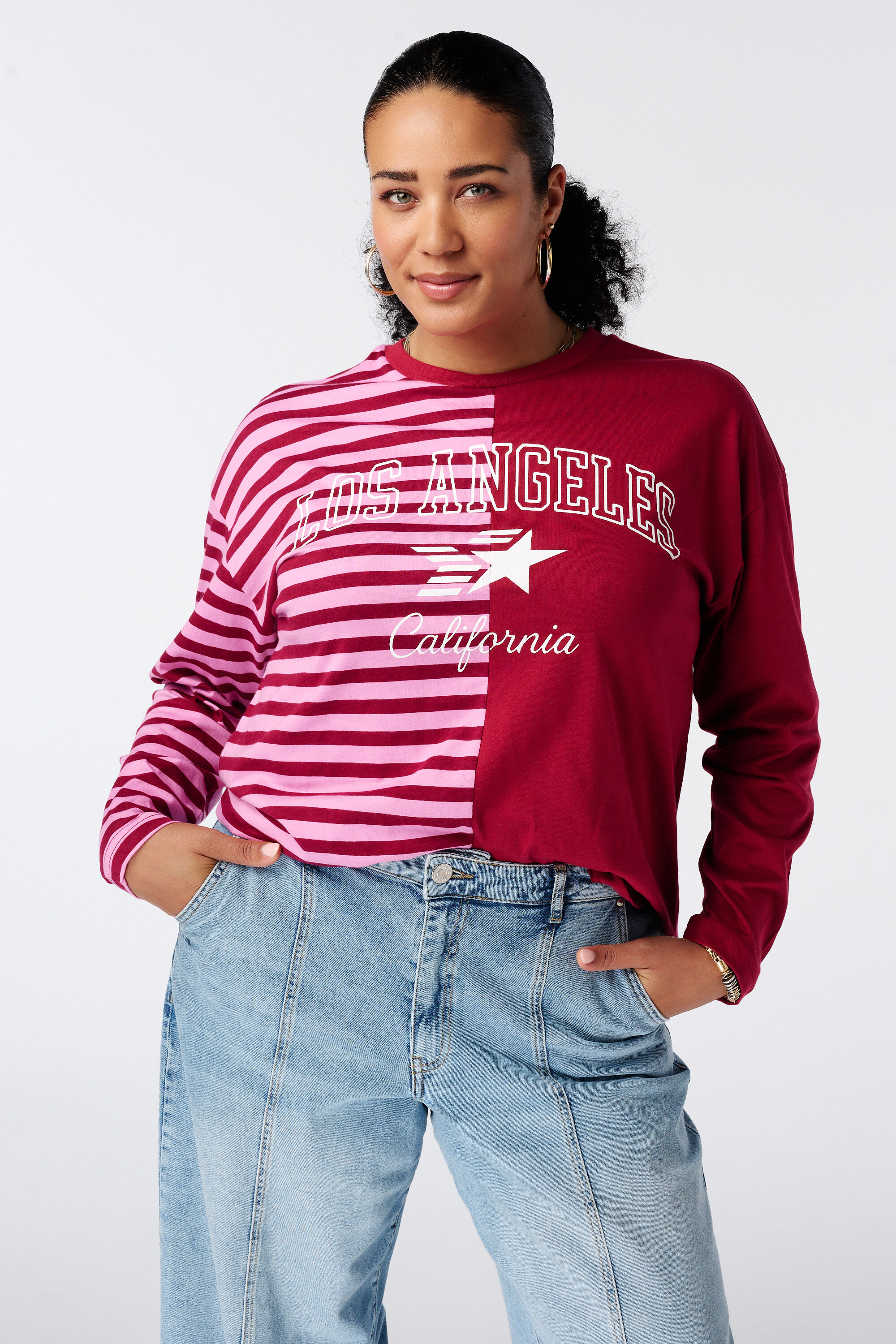 Camiseta de rayas de manga larga