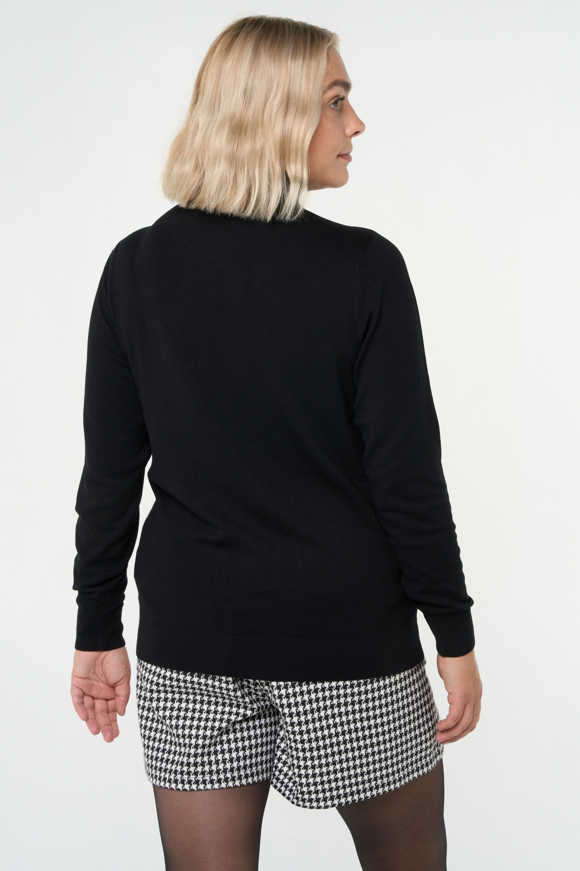 Jersey de cuello alto y punto fino image number 3