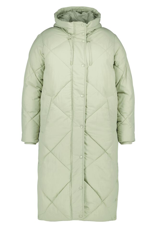 Chaqueta acolchada larga con capucha image number 2