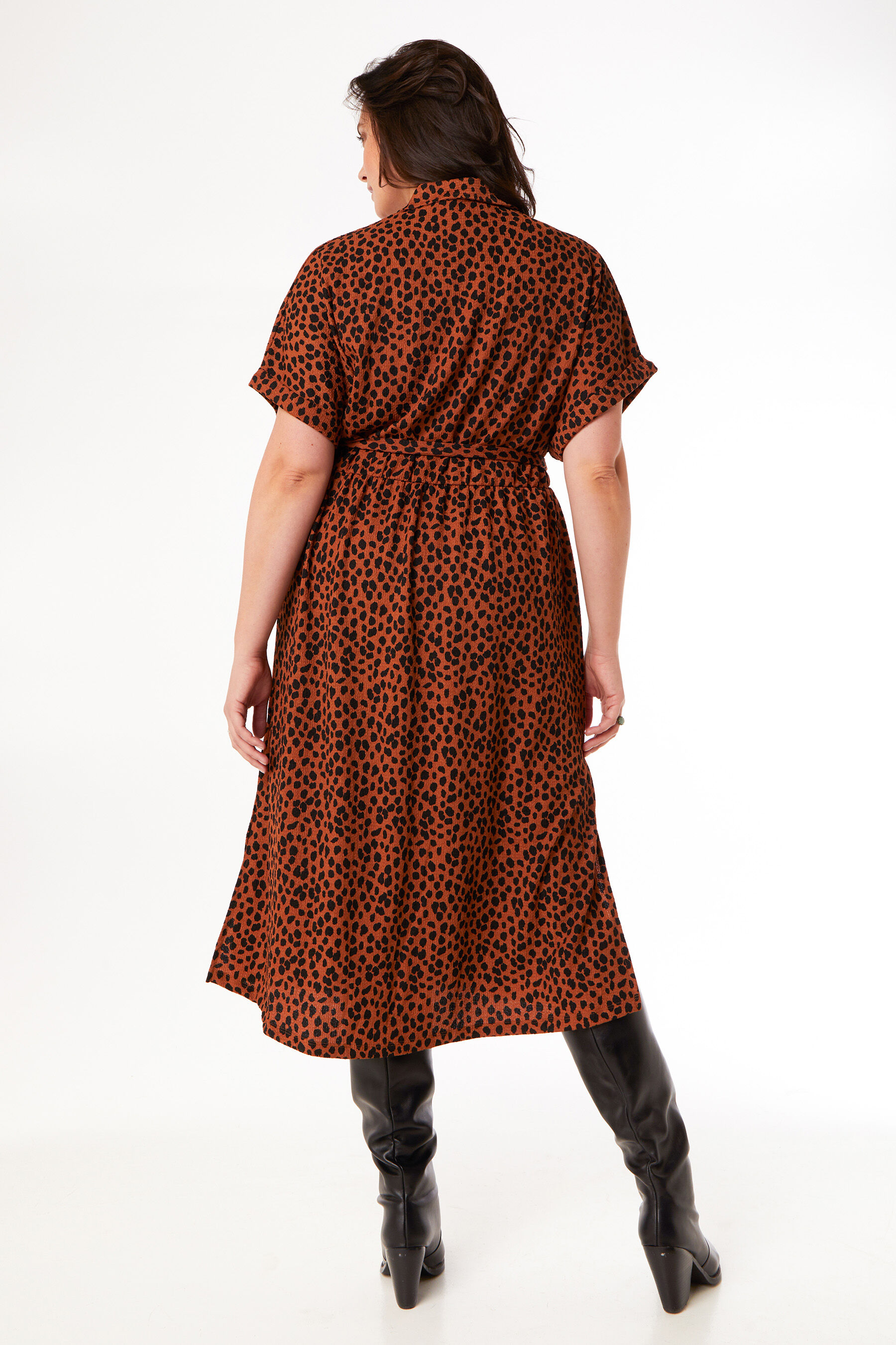 Vestido-blusa largo image number 4