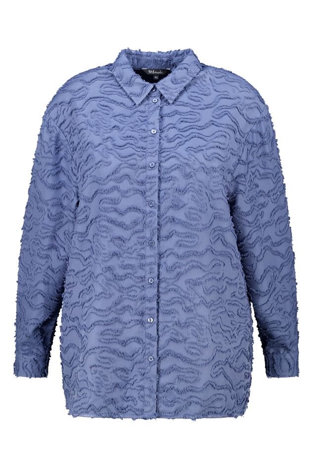 Blusa oversize de tejido estructurado image number 1