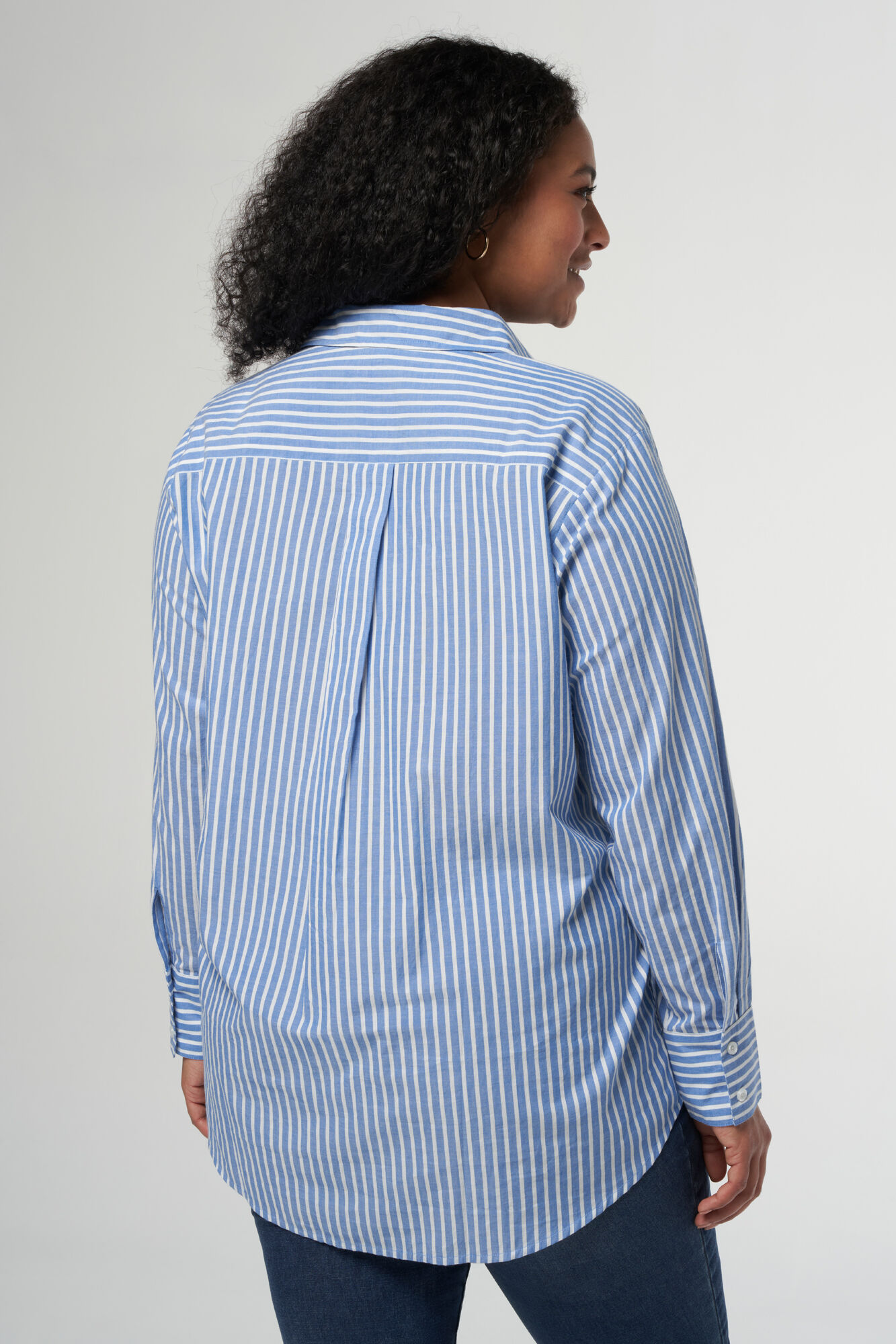 Camisa ancha con rayas image number 3