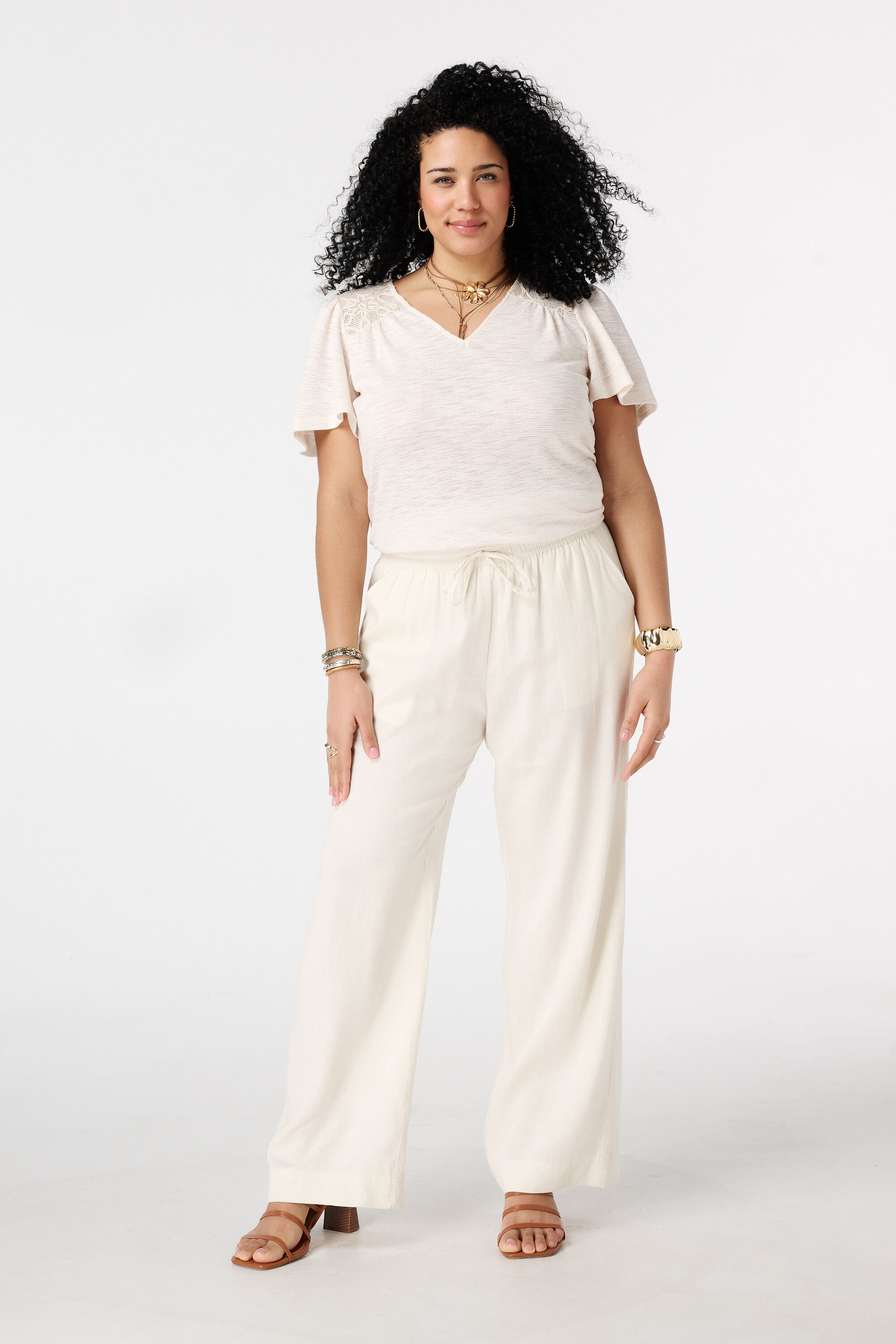 Pantal&oacute;n de lino image number 0